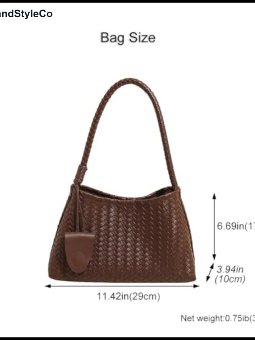 Woven Faux Leather Hobo Bag Women Slouchy Shoulder Purse Vegan Leather Tote